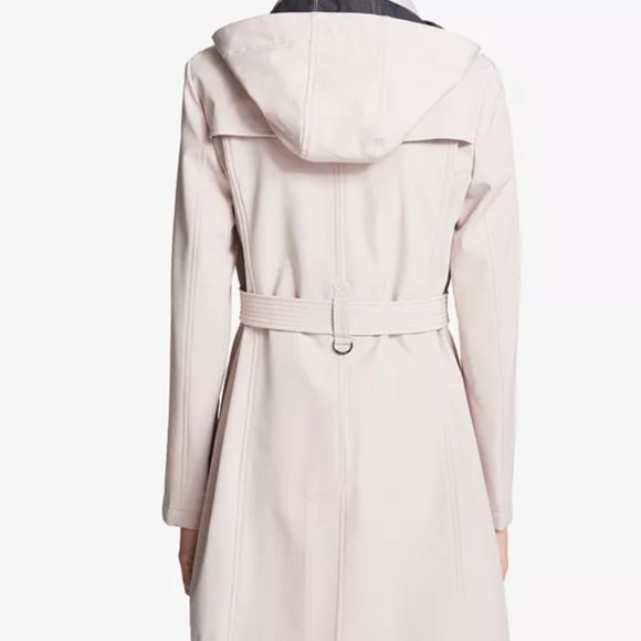 NWT Large Calvin Klein Trench Coat Removable hood - Picture 2 of 12